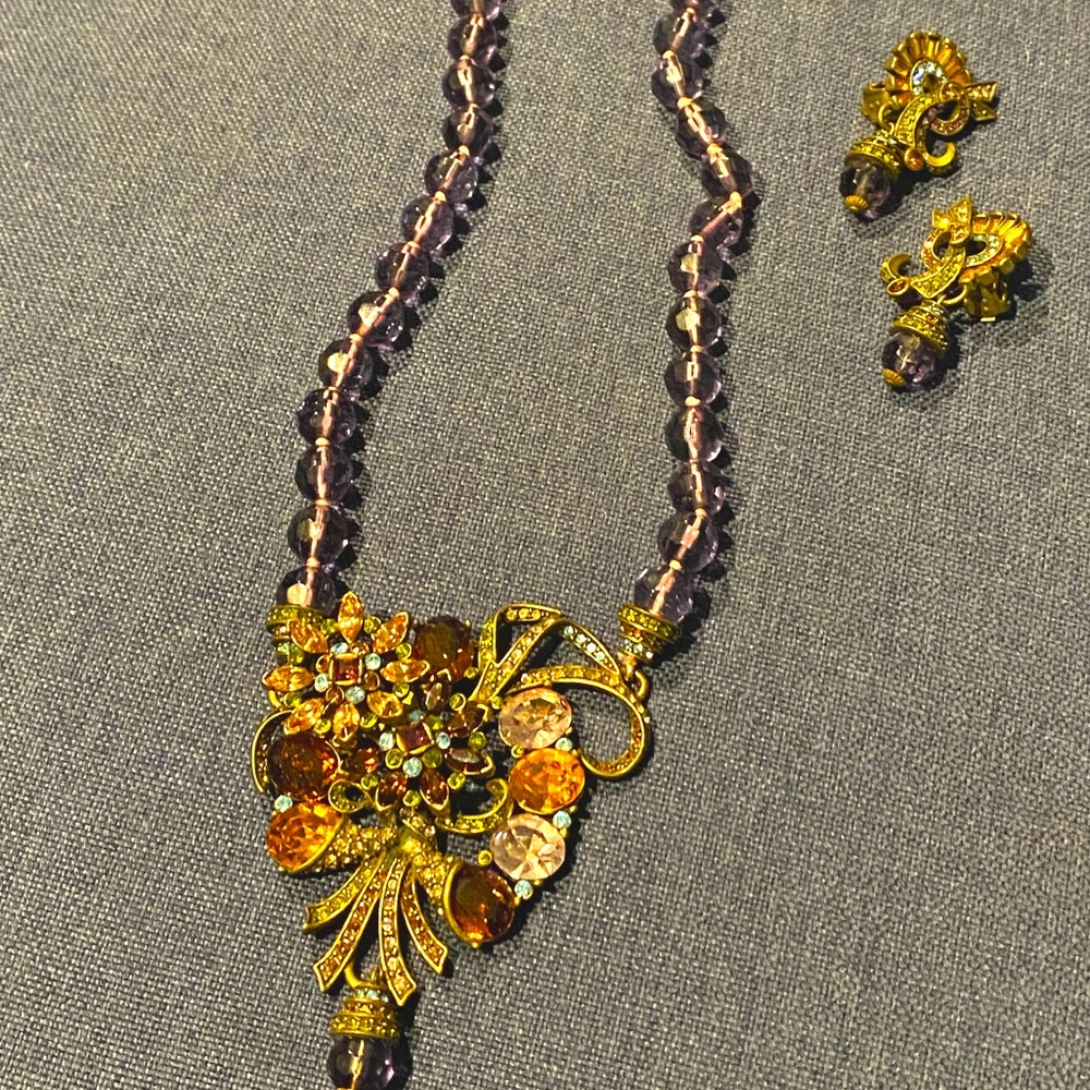 Heidi Daus Necklace and Earring set